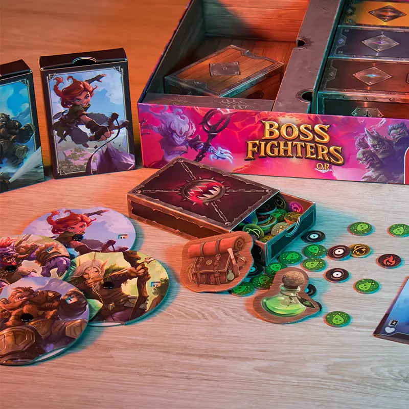 Boss Fighters QR, Deutsche Version, Pegasus Spiele, Spielmaterial
