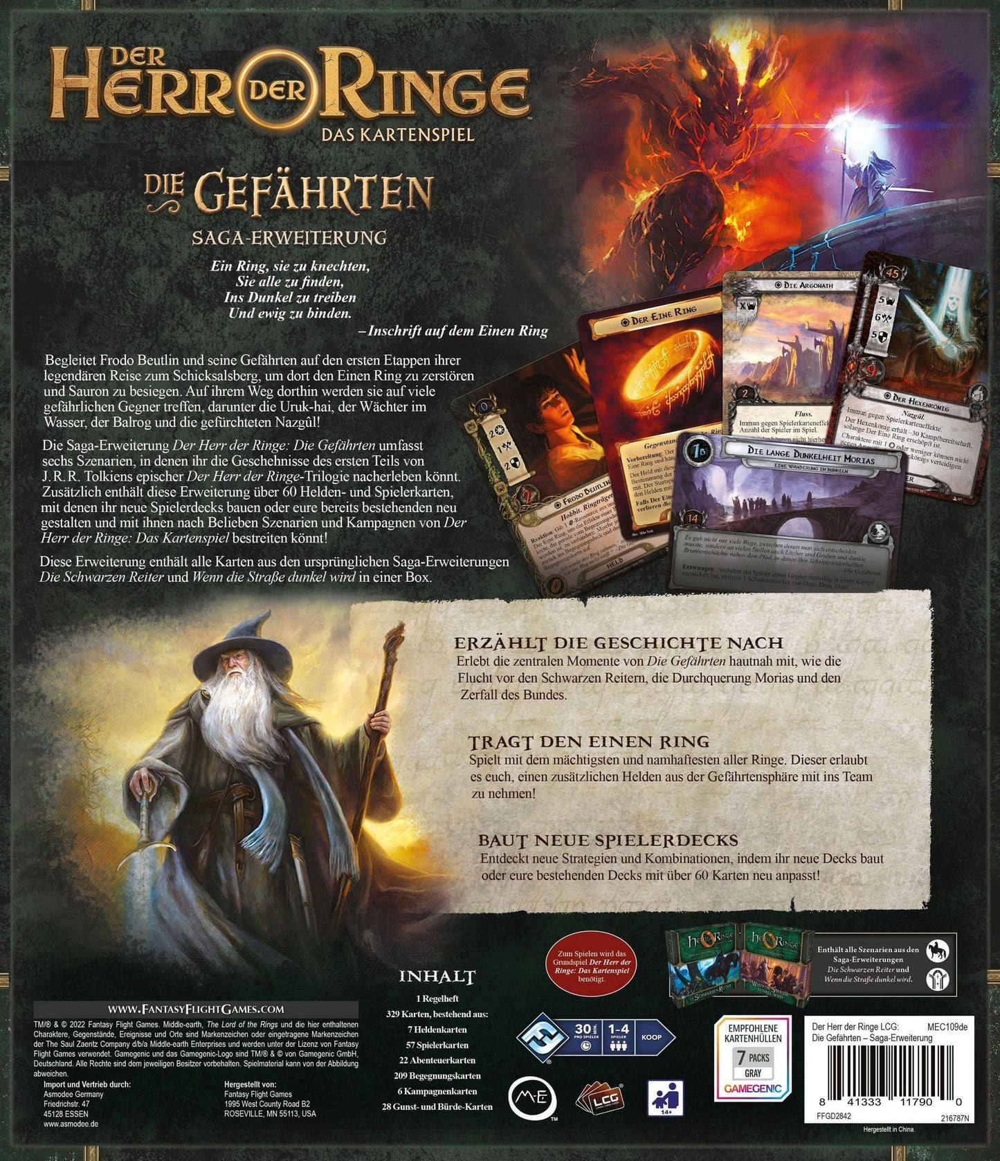 Der Herr der Ringe: Das Kartenspiel LCG (DE): Die Gefährten, Saga-Erweiterung