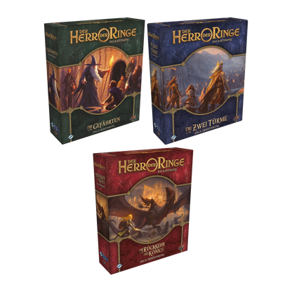 Der Herr der Ringe: Das Kartenspiel LCG (DE): Bundle mit 3 Saga-Erweiterungen: Die Gefährten, Die Zwei Türme, Die Rückkehr des Königs