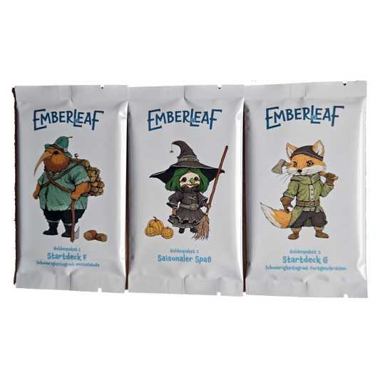 Emberleaf Bundle (DE): Erweiterungen Heldenpaket 1, 2 & 3, Startdecks F & G, Saisonaler Spaß