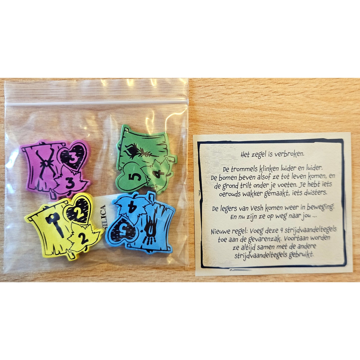 Emberleaf: Bag’o’Banners, 33 Gefahrenzonen-Marker aus Holz, Deluxe-Erweiterung