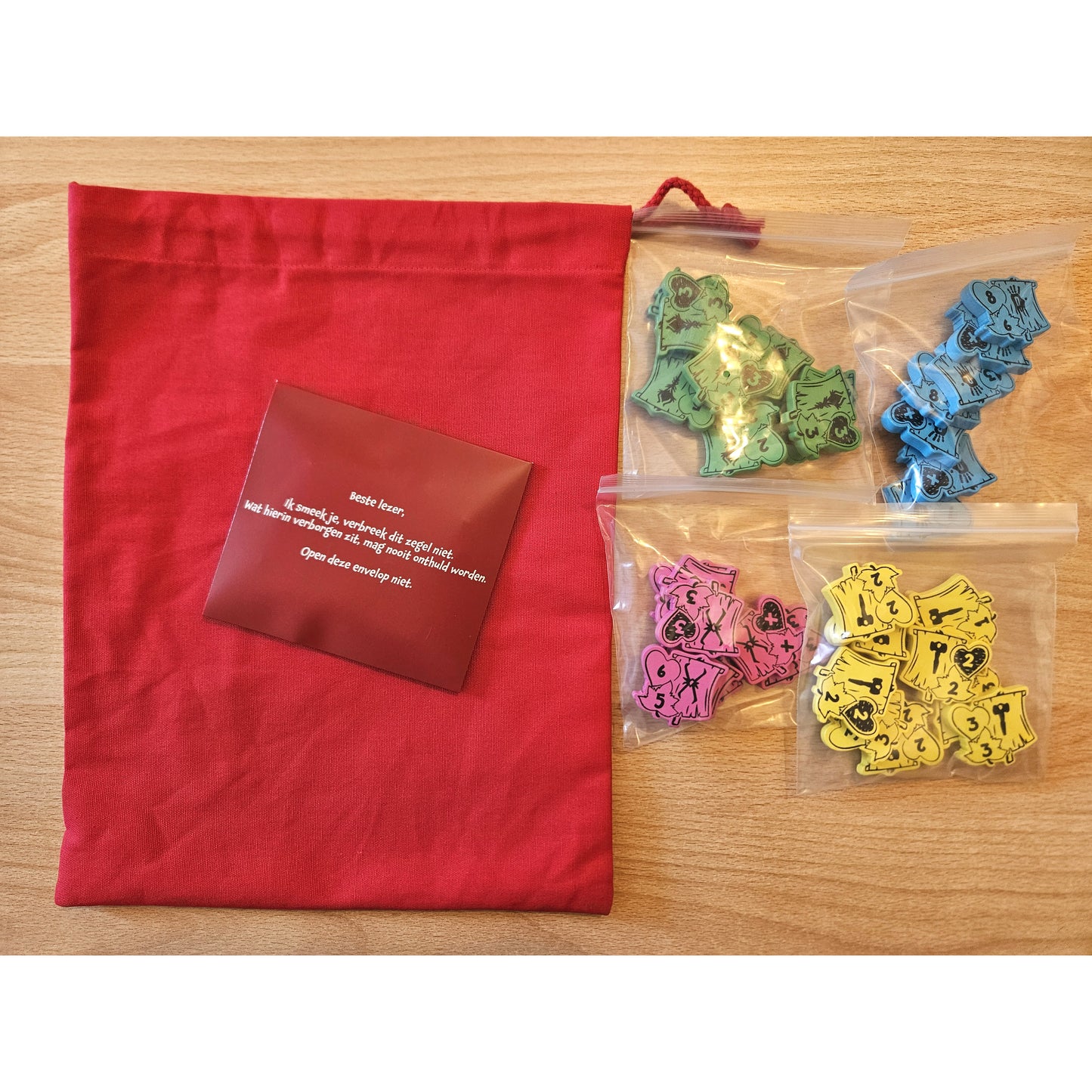 Emberleaf: Bag’o’Banners, 33 Gefahrenzonen-Marker aus Holz, Deluxe-Erweiterung