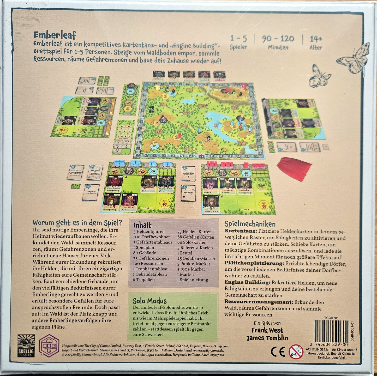 Emberleaf Grundspiel (DE), Skellig Games, Kennerspiel, Abenteuer