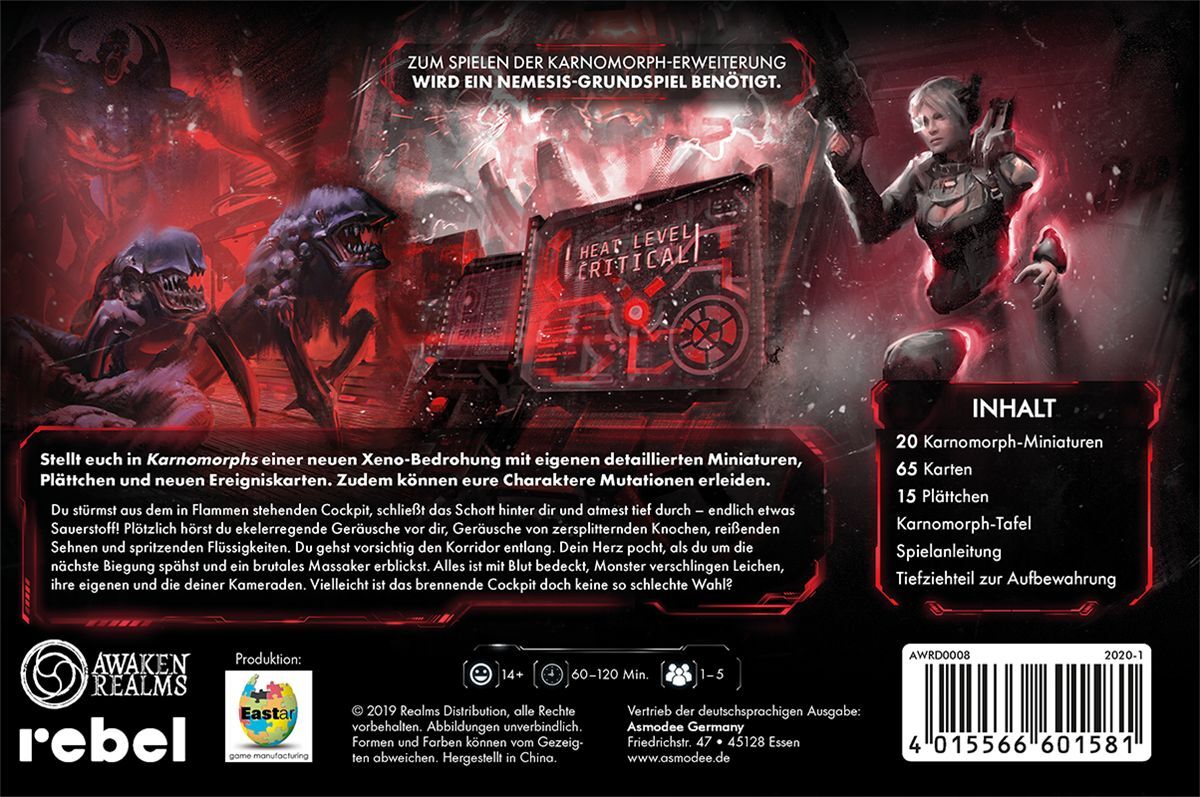 Nemesis: Karnomorphs (DE), Alien-Miniaturen-Erweiterung & Mutationen, Gamefound