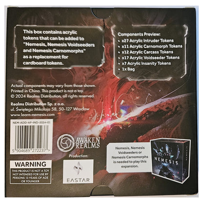 Nemesis Classic: Acrylic Pack, Rückseite