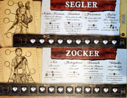 Robinson Crusoe: Segler & Zocker (DE), Charakter-Erweiterung, Gamefound