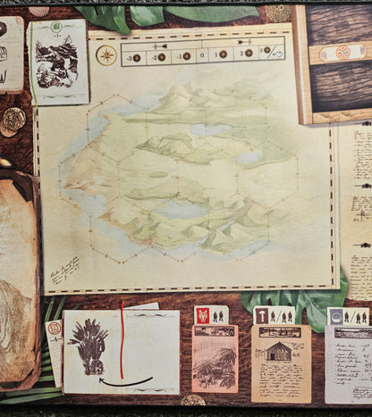 Robinson Crusoe: Riesige Playmat/Spielmatte (109x50cm), Gamefound, Neopren