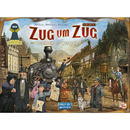 Zug um Zug Legacy: Legenden des Westens (DE), Brettspiel, nominiert zum Kennerspiel des Jahres 20224